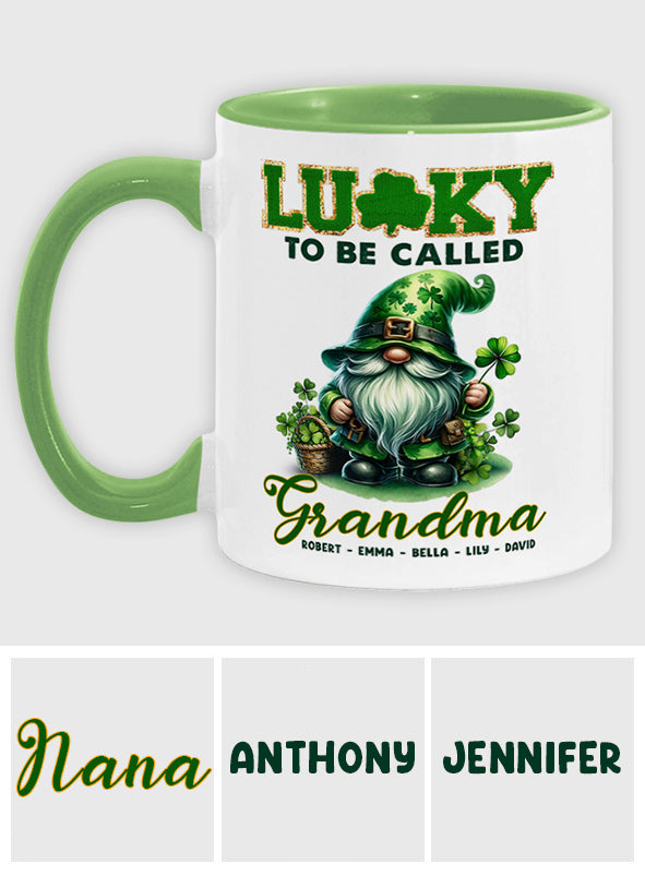Heureuse d'être appelée Nana/Mimi... - Mug personnalisé pour grand-mère