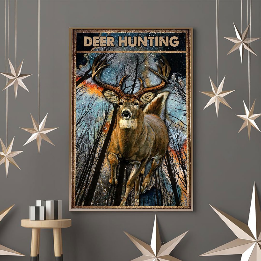 Affiche de chasse au cerf