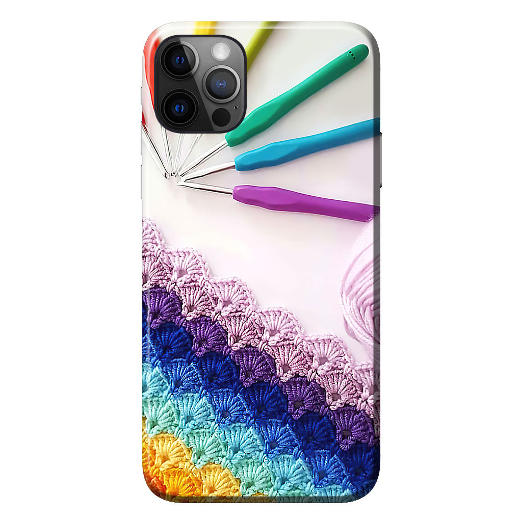 Coque de téléphone imprimée avec motif tricot 3D 062021