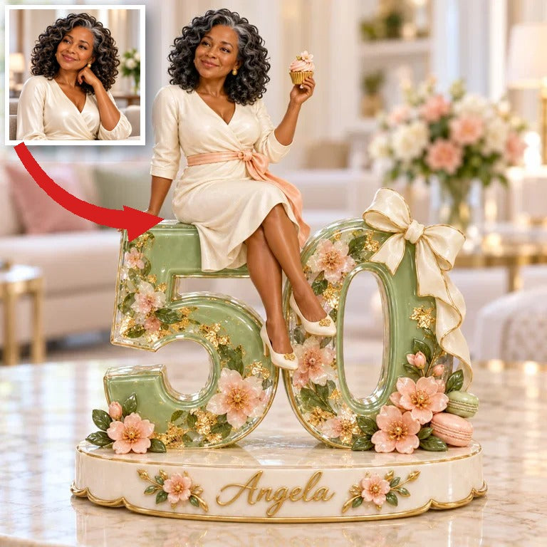 Personalized Custom Photo Baking Lover Custom Shaped Acrylic Plaque - 50th Birthday Gift for Women