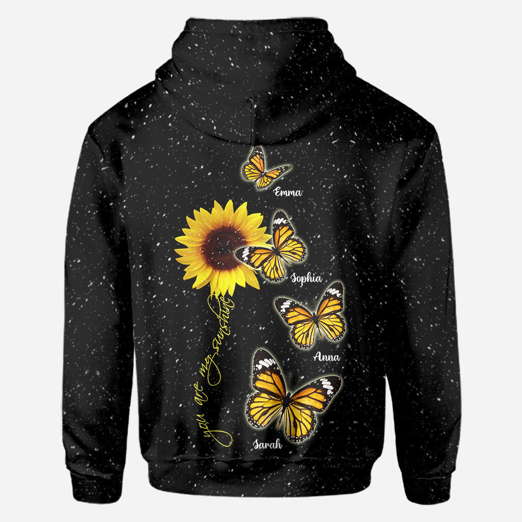 Tu es mon rayon de soleil - Cadeau pour maman, grand-mère - T-shirt personnalisé intégral