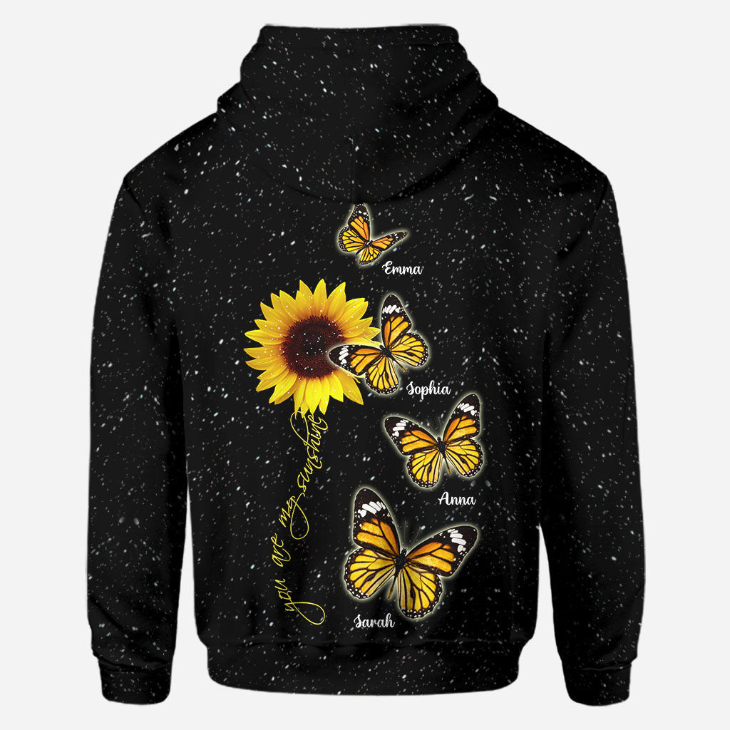 Tu es mon rayon de soleil - Cadeau pour maman, grand-mère - T-shirt personnalisé intégral