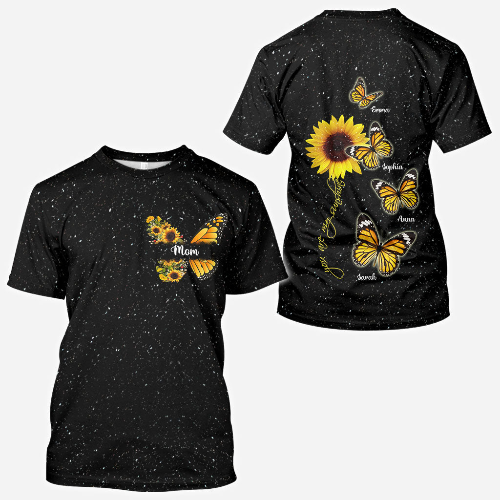 Tu es mon rayon de soleil - Cadeau pour maman, grand-mère - T-shirt personnalisé intégral