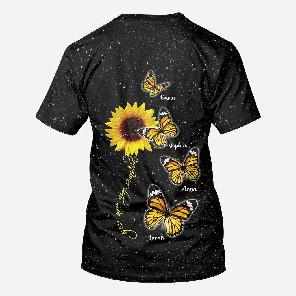 Tu es mon rayon de soleil - Cadeau pour maman, grand-mère - T-shirt personnalisé intégral