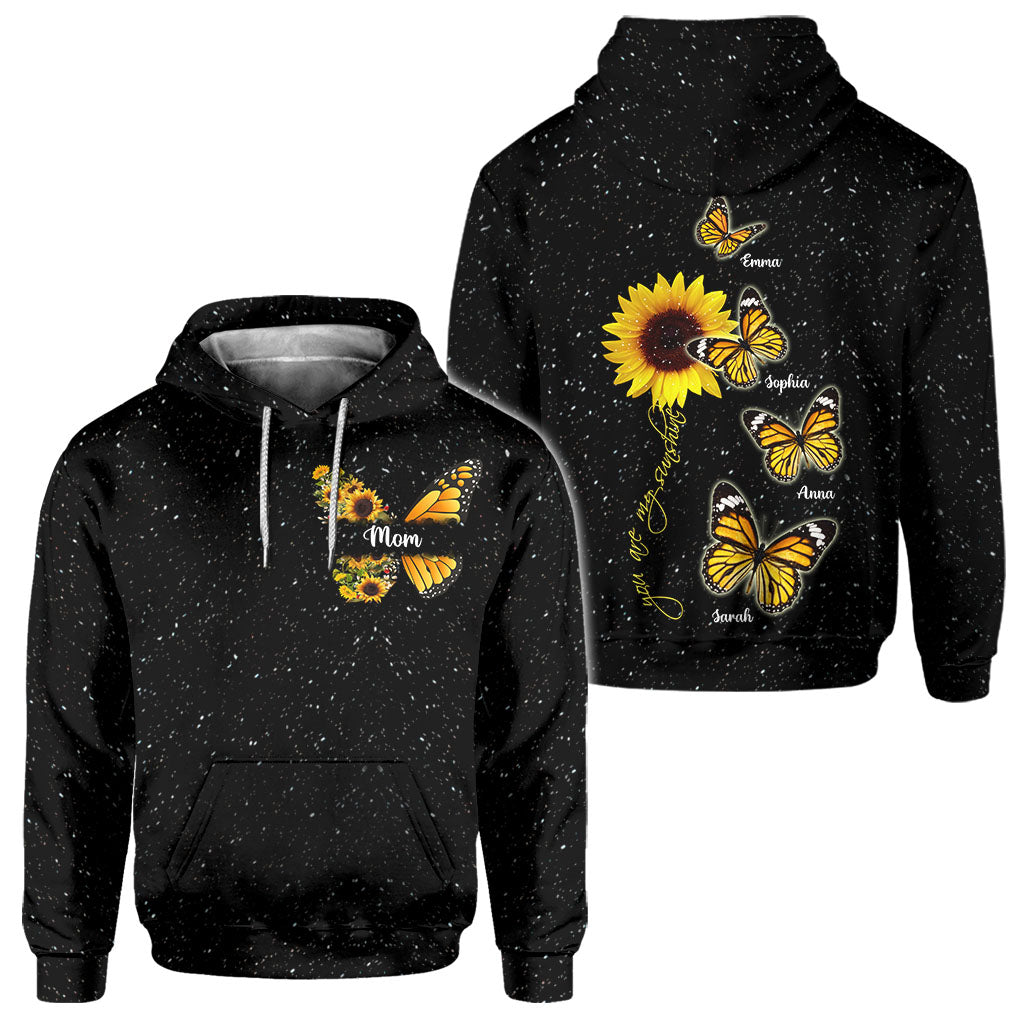 Tu es mon rayon de soleil - Cadeau pour maman, grand-mère - T-shirt personnalisé intégral