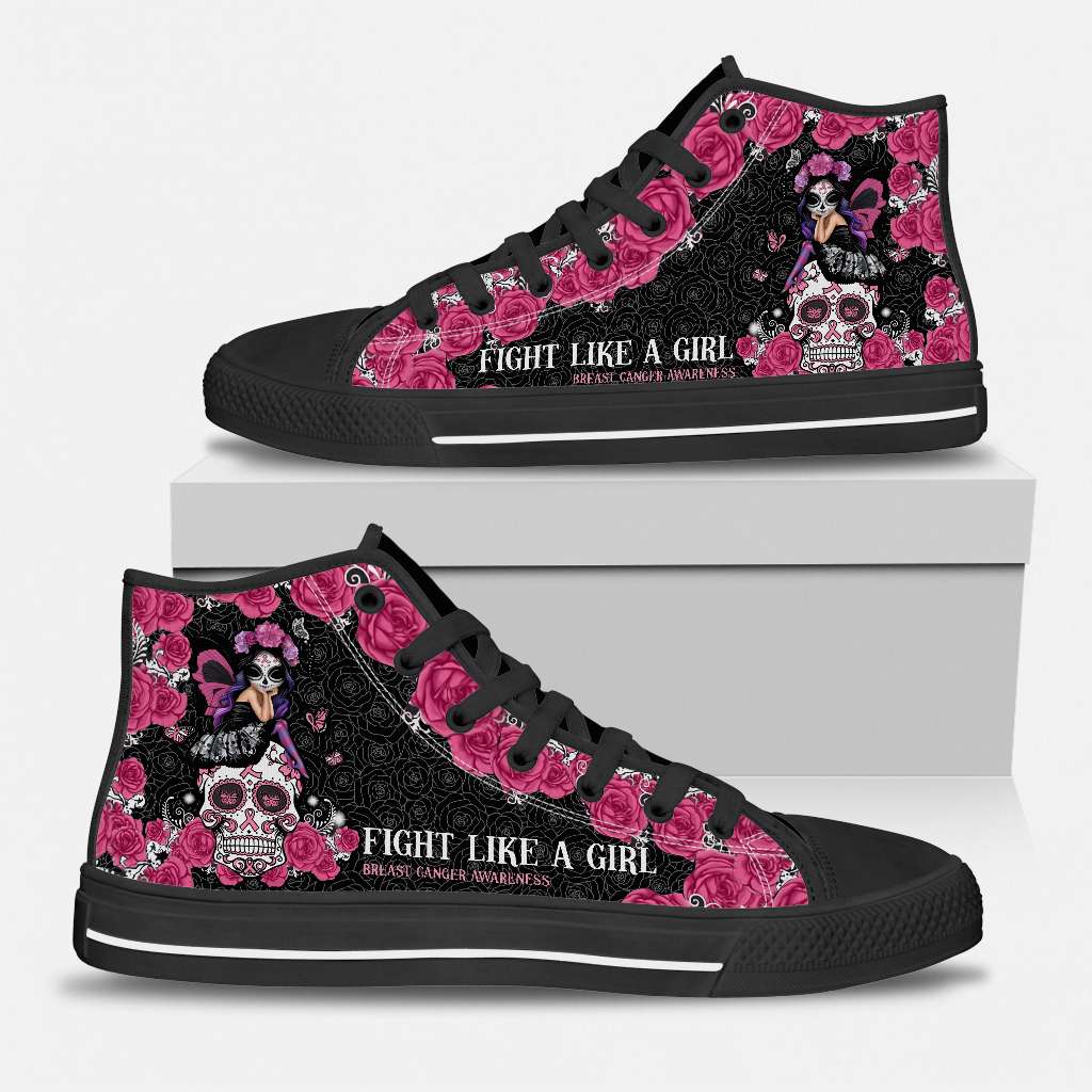 Chaussures montantes de sensibilisation au cancer du sein « Fight Like A Girl » 0622