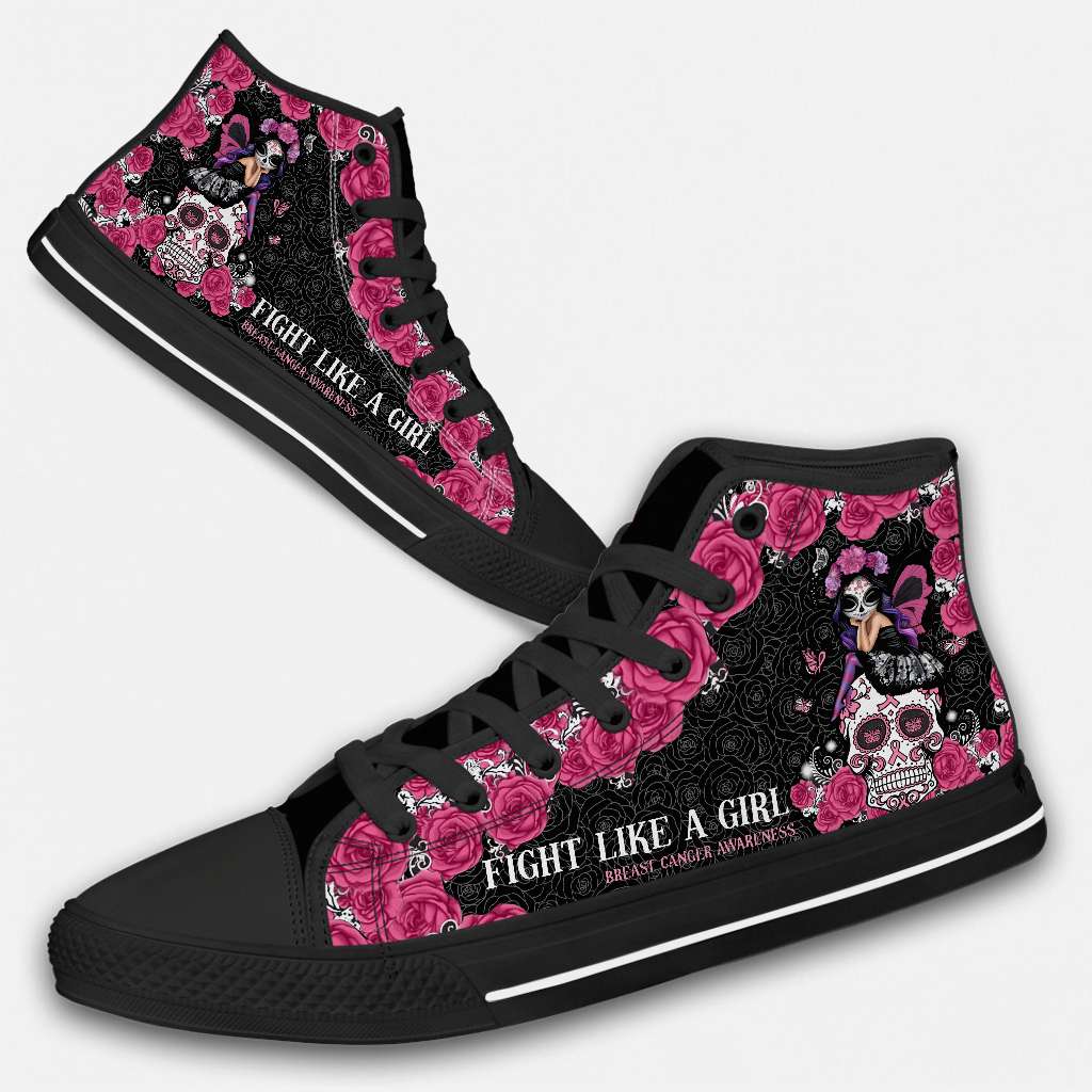Chaussures montantes de sensibilisation au cancer du sein « Fight Like A Girl » 0622