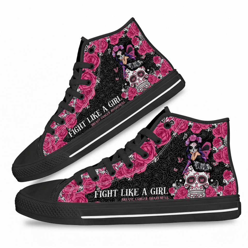 Chaussures montantes de sensibilisation au cancer du sein « Fight Like A Girl » 0622