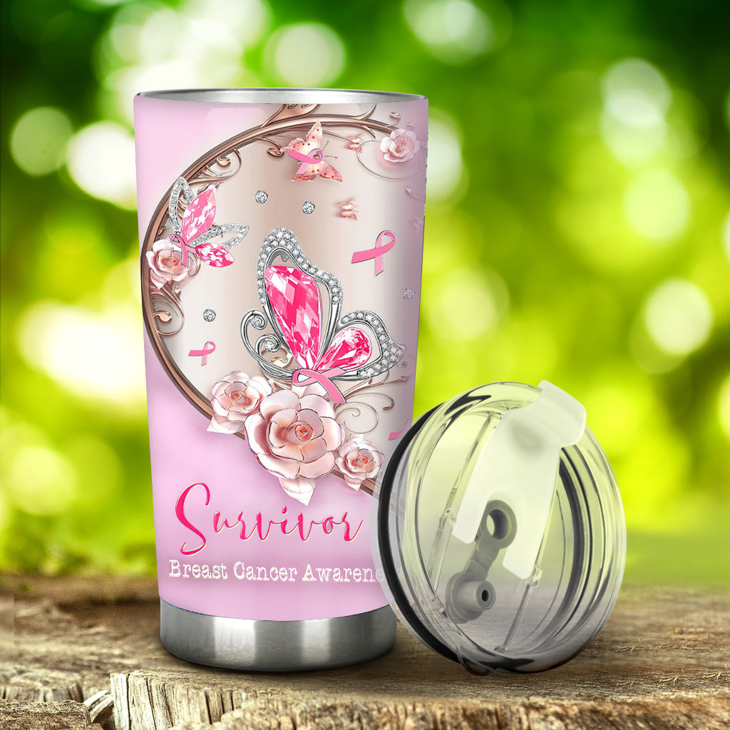 Survivante - Gobelet de sensibilisation au cancer du sein 0622