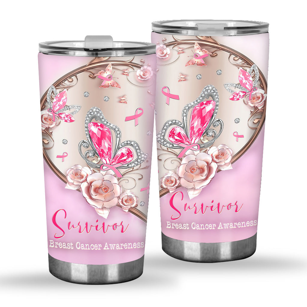 Survivante - Gobelet de sensibilisation au cancer du sein 0622