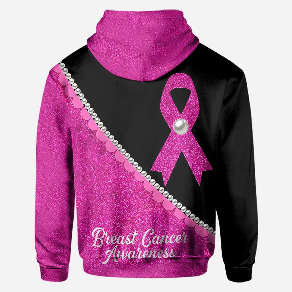 Pink Ribbon Pearls - Breast Cancer Awareness All Over T-shirt and Hoodie 0822