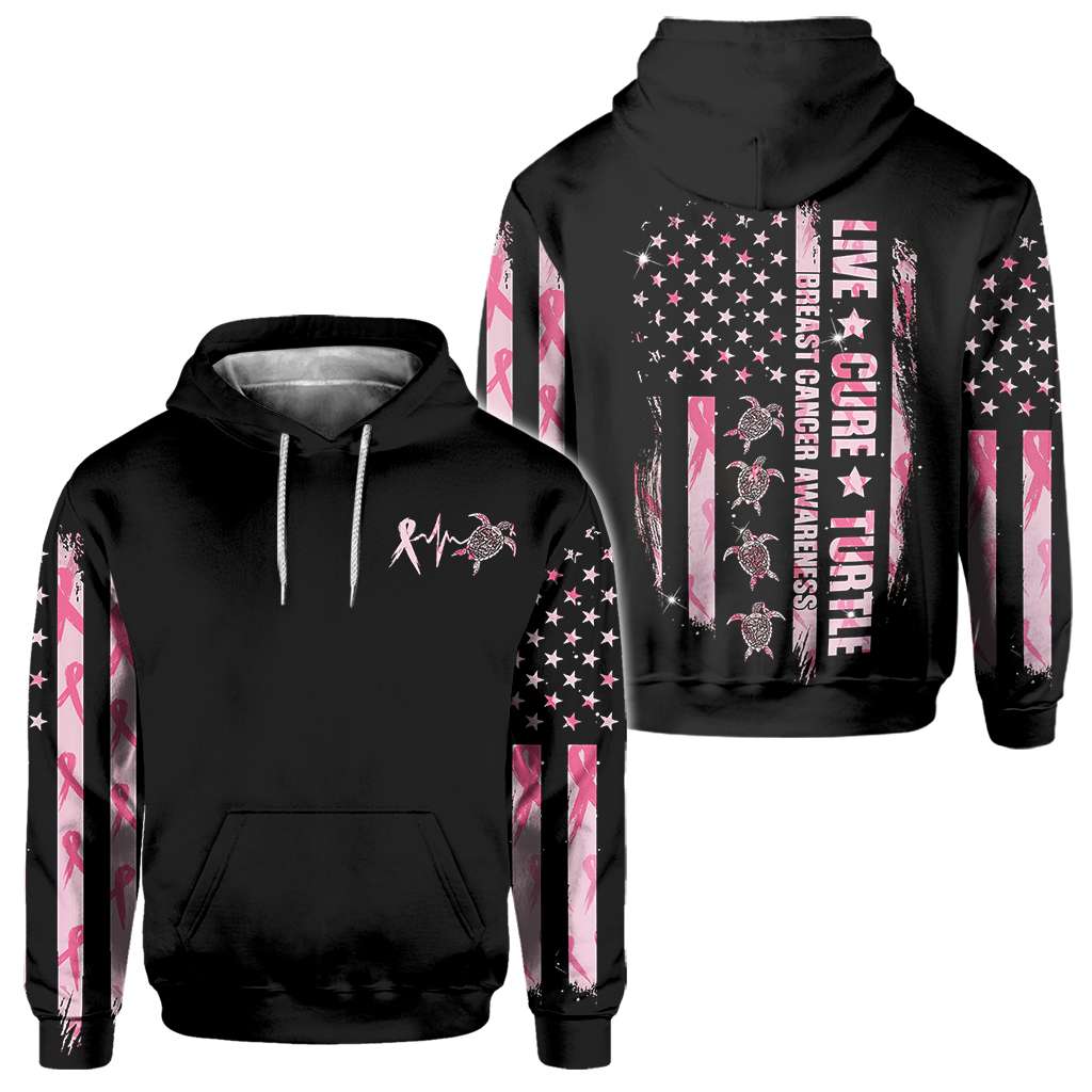 Turtle Breast Cancer Awareness - Breast Cancer Awareness All Over T-shirt and Hoodie 0822