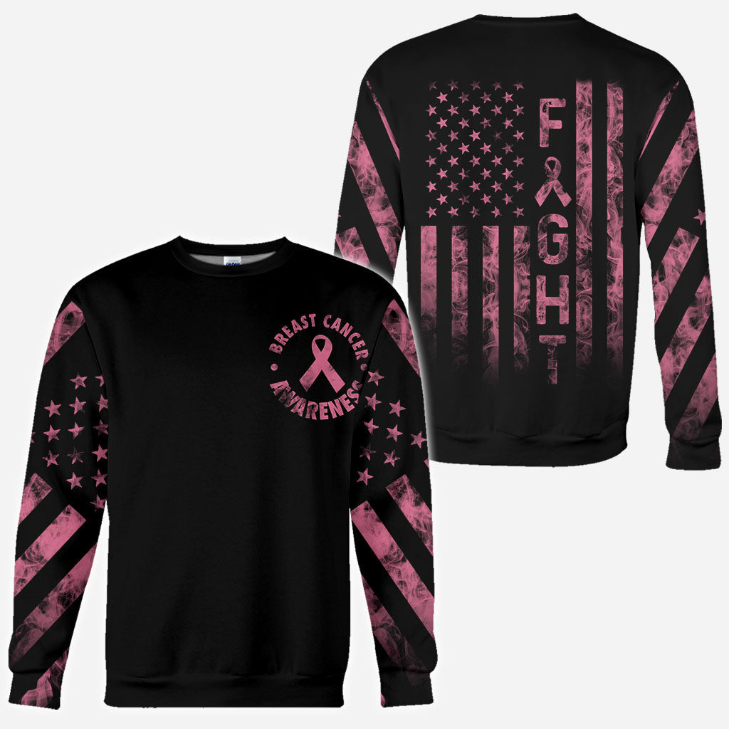 Fight Breast Cancer Smoke Flag - Breast Cancer Awareness All Over T-shirt and Hoodie 0822