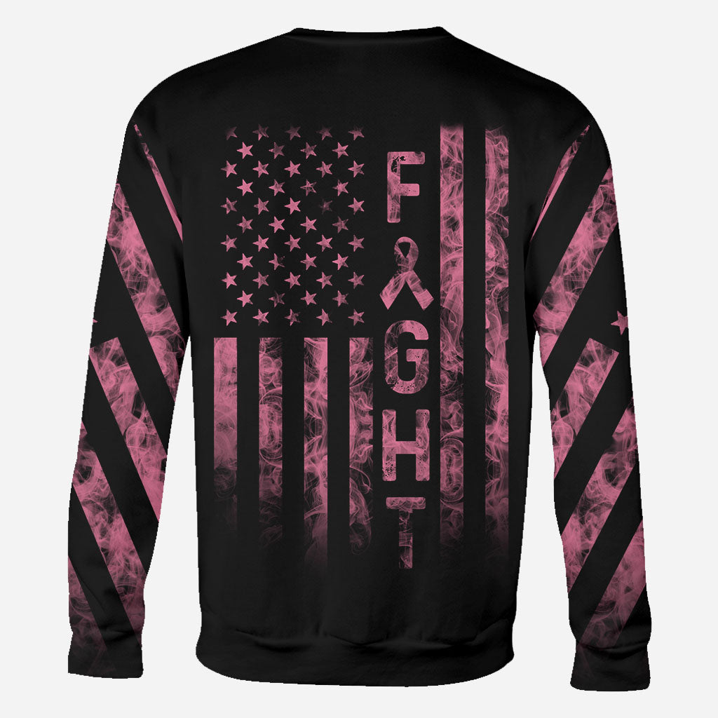 Fight Breast Cancer Smoke Flag - Breast Cancer Awareness All Over T-shirt and Hoodie 0822