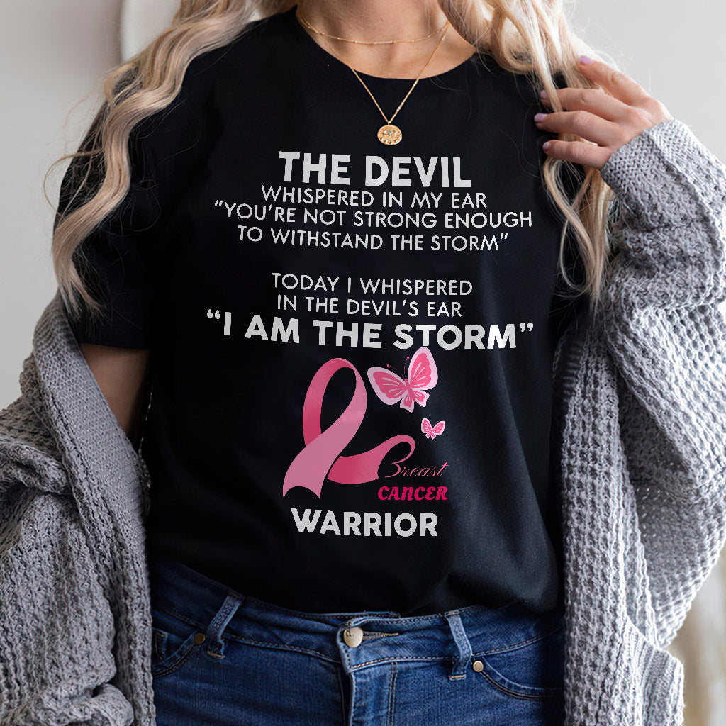 Je suis la guerrière contre le cancer du sein – T-shirt et sweat à capuche de sensibilisation au cancer du sein 0822