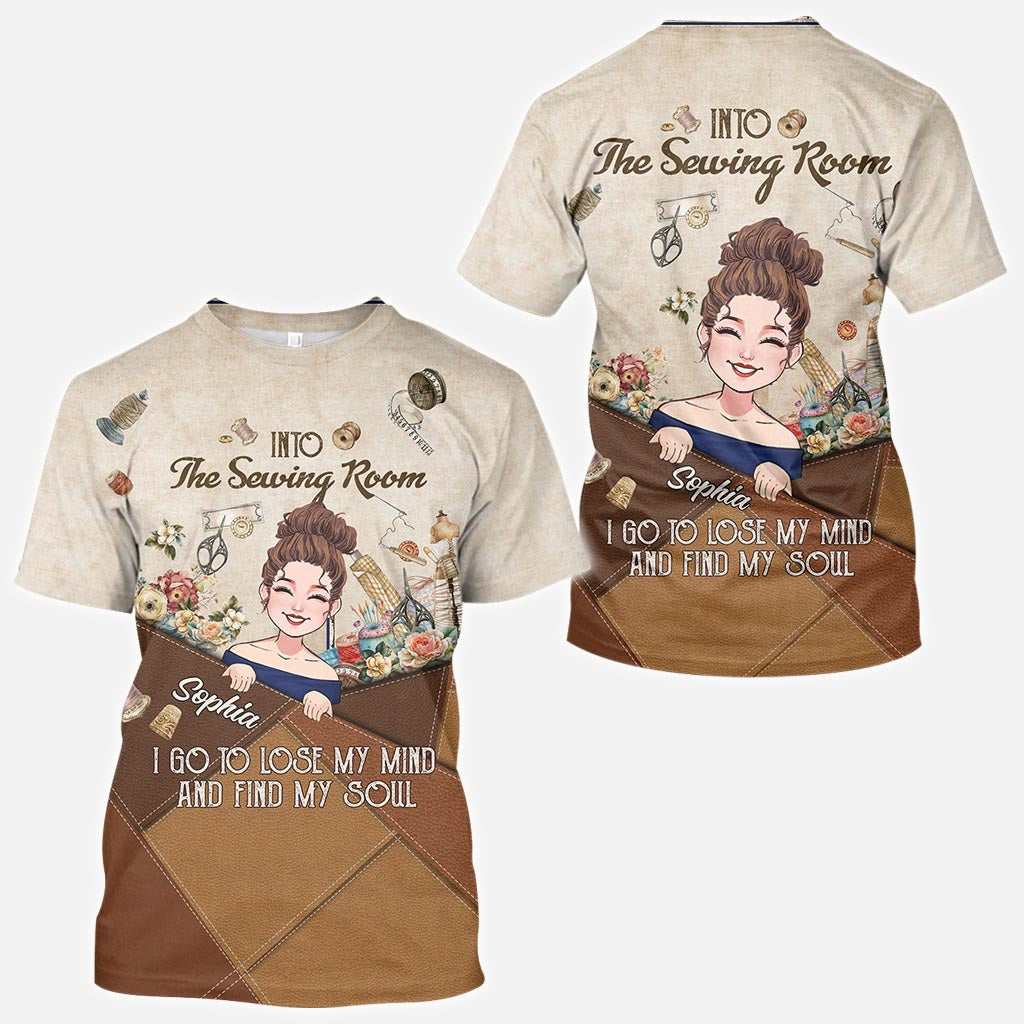 Et me voilà partie à l'atelier de couture ! - Chemise personnalisée à motifs.