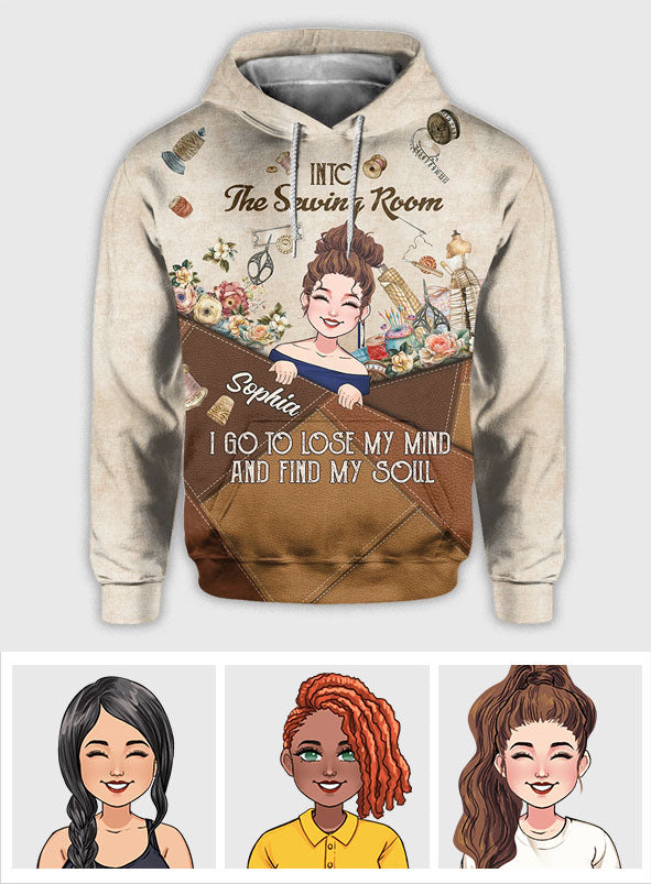 Et me voilà partie à l'atelier de couture ! - Chemise personnalisée à motifs.