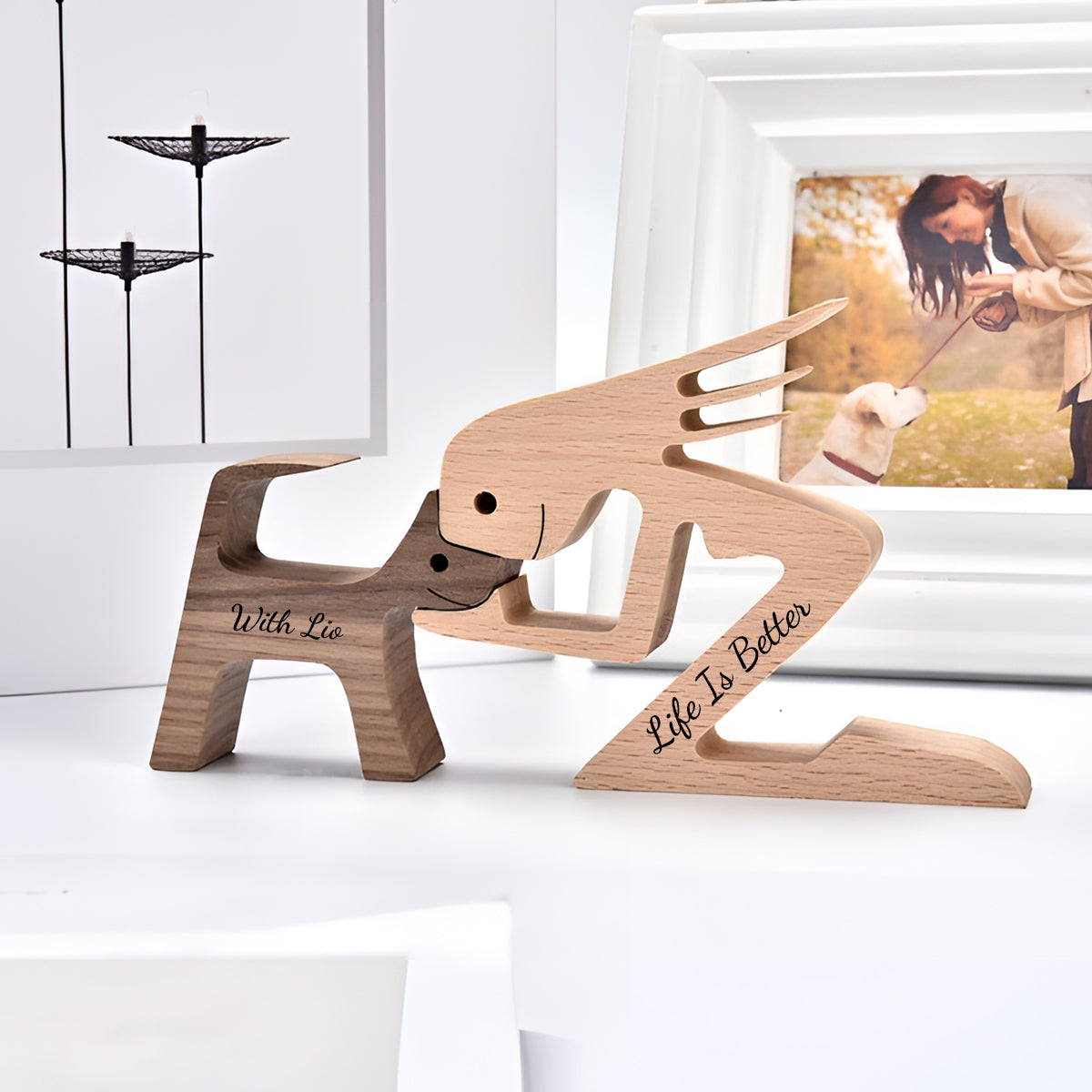 Tu me manques toujours - Figurines décoratives personnalisées pour chiens