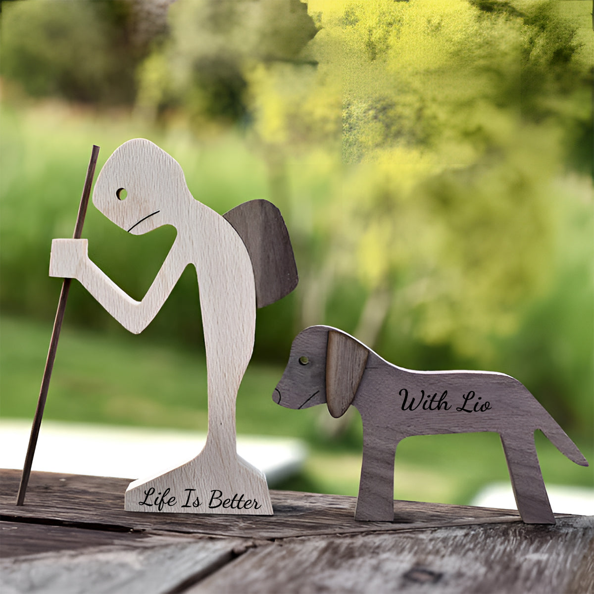 Tu me manques toujours - Figurines décoratives personnalisées pour chiens