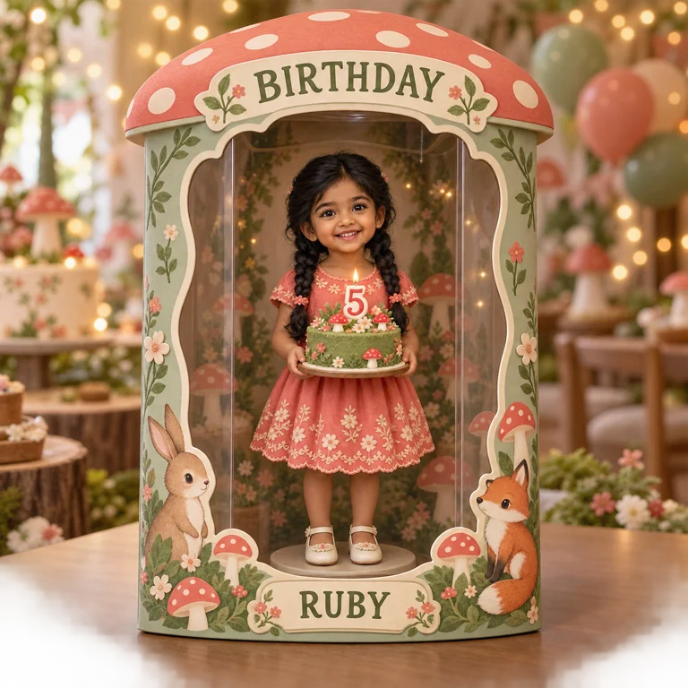 Boîte d'affichage en acrylique personnalisée - Cadeau d'anniversaire pour filles