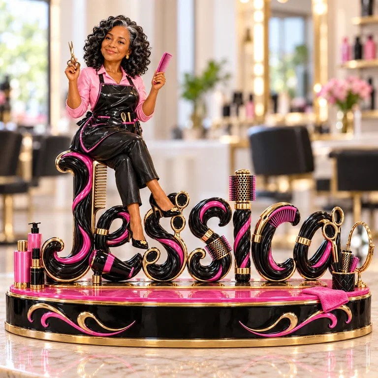 Personalized Custom Photo Hairdresser Custom Shaped Acrylic Plaque - Gift for Older Women