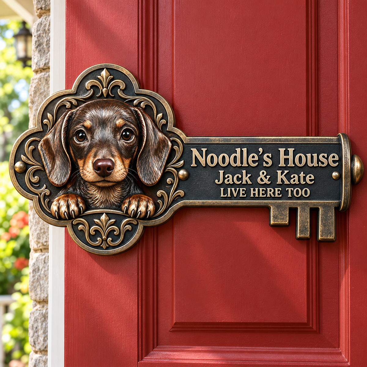 Personalized Custom Photo Dachshund 3D Cut Metal Sign - Dog Lover Gift for Home Decor