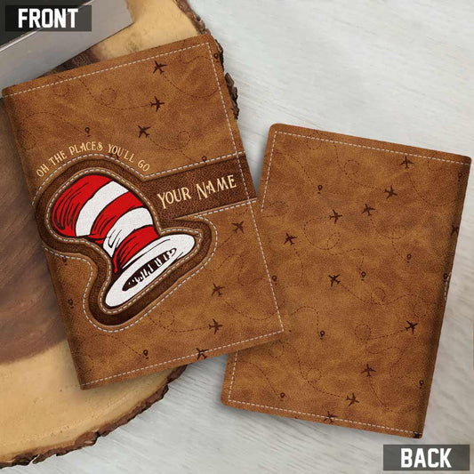 Oh, les endroits où tu iras ! - Porte-passeport personnalisé pour enseignants
