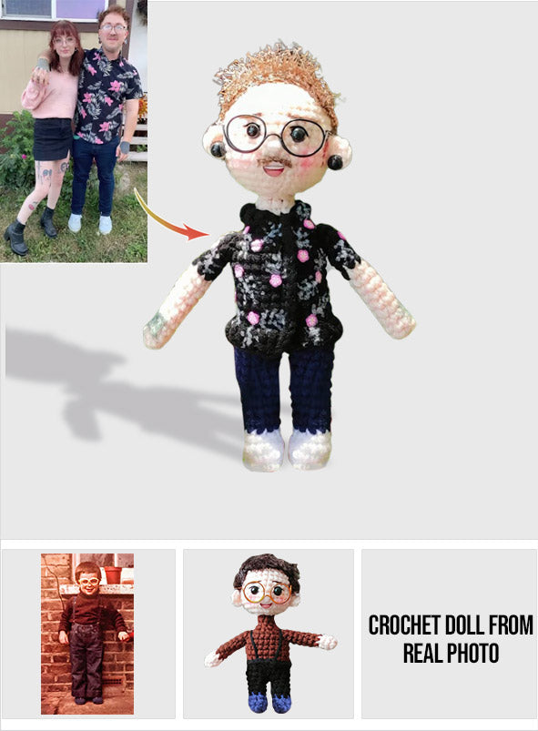 Poupée tricotée à la main d'après photo - Poupée personnalisée pour couple