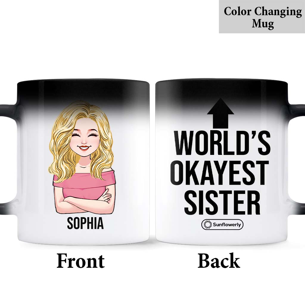 Le frère/la sœur le/la plus moyen(ne) du monde - Mug personnalisé pour frère/sœur
