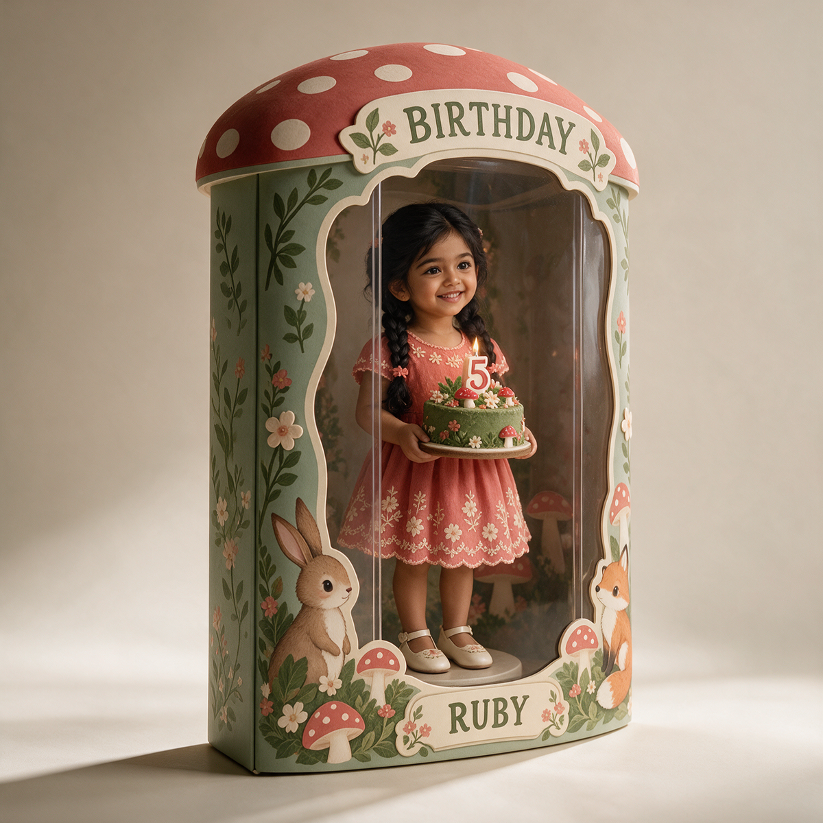 Boîte d'affichage en acrylique personnalisée - Cadeau d'anniversaire pour filles