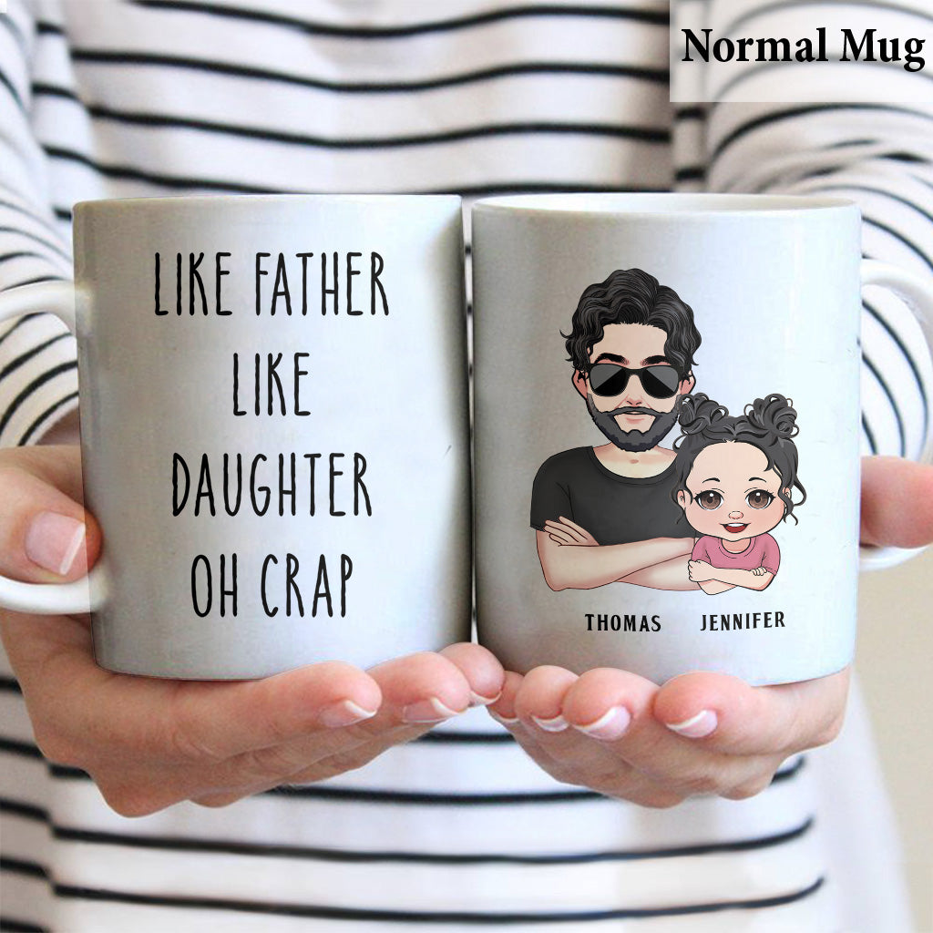 Tel père, tel fils - Cadeau pour papa, papa, fils - Mug personnalisé