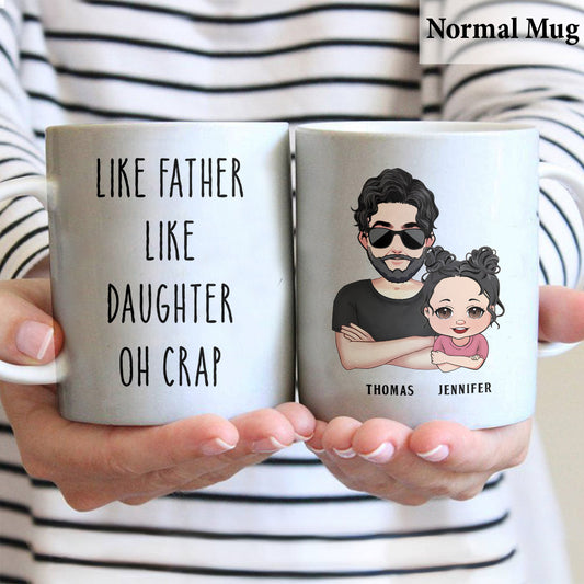 Tel père, tel fils - Cadeau pour papa, papa, fils - Mug personnalisé