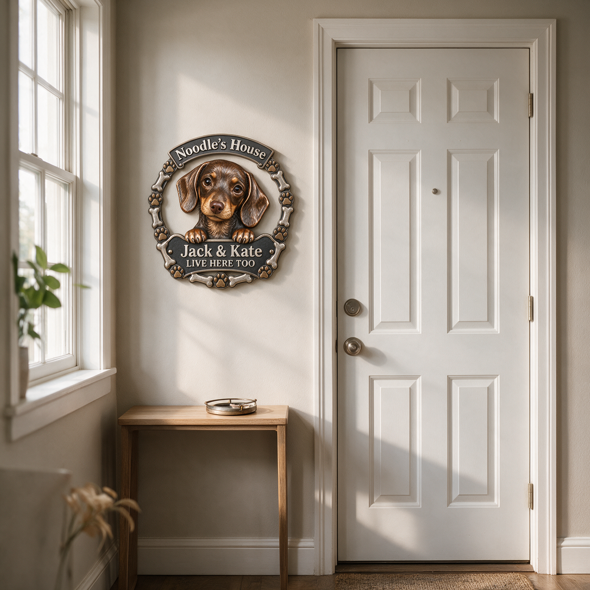 Personalized Custom Photo Dachshund 3D Cut Metal Sign - Dog Lover Gift for Home Decor