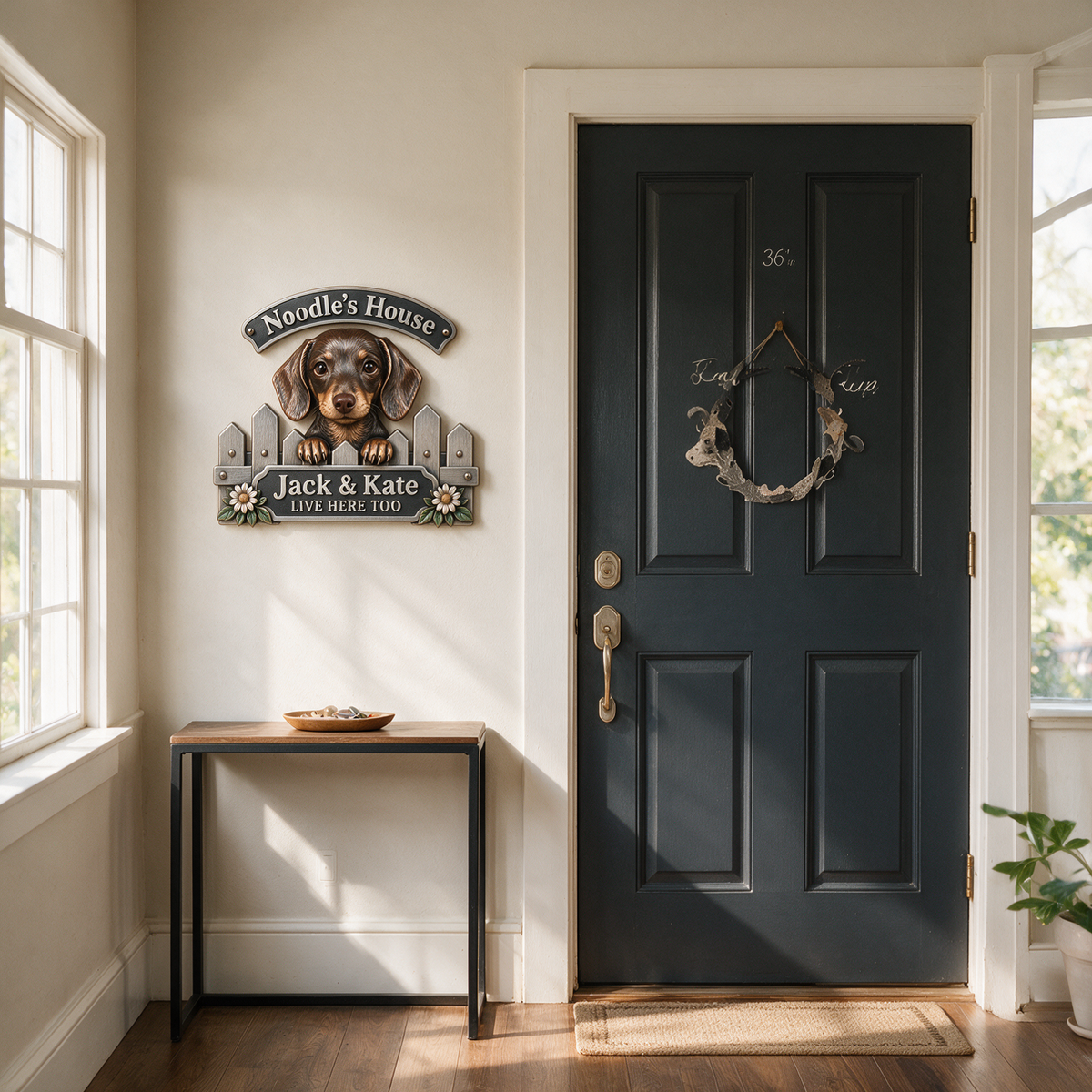 Personalized Custom Photo Dachshund 3D Cut Metal Sign - Dog Lover Gift for Home Decor