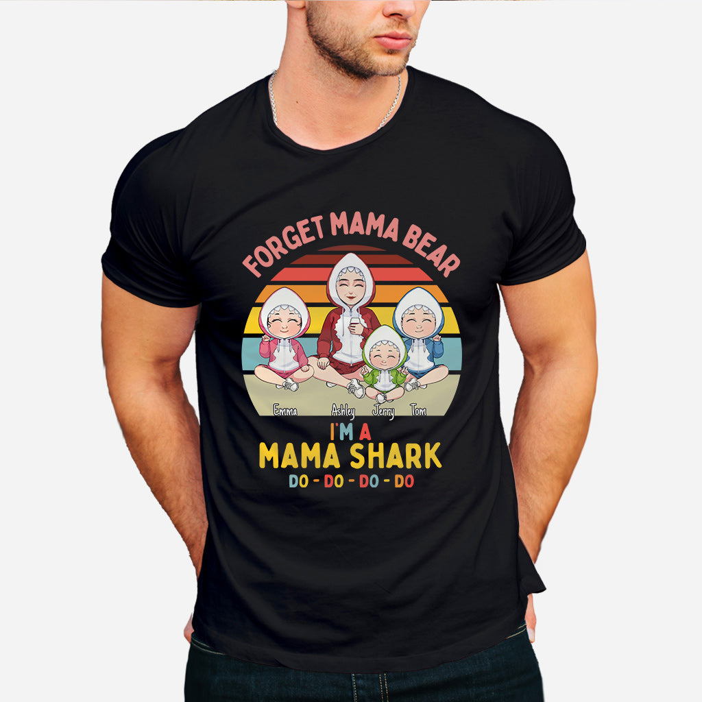 Maman Requin Do Do Do - Cadeau pour maman, papa, grand-mère, grand-père, tante, oncle, amoureux des requins - T-shirt et sweat à capuche personnalisés