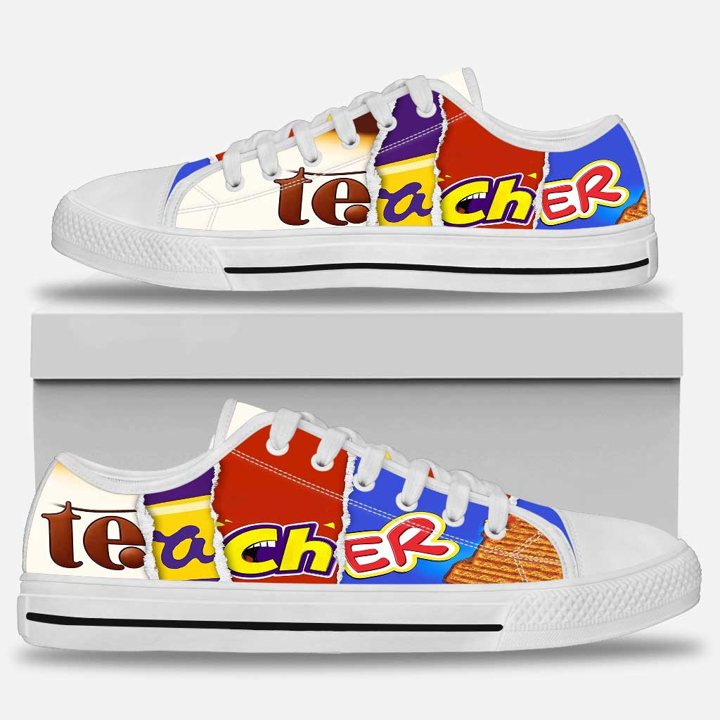 Teacher Teach Love Inspire - Low Top Shoes