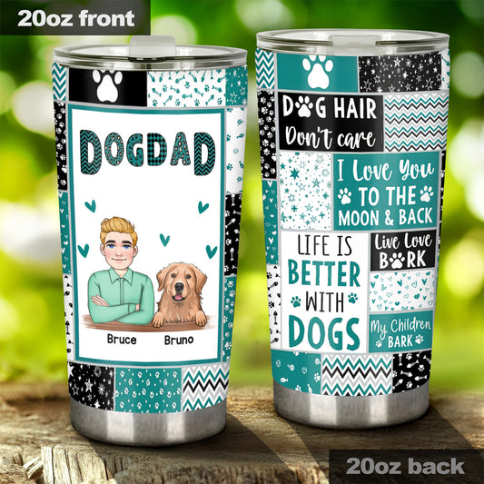 Fur Mom - Dog gift for cat lover - Personalized Tumbler