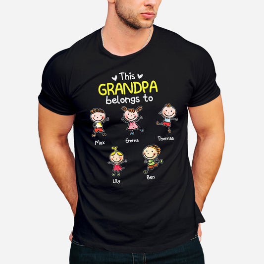 On t'aime - Cadeau pour grand-mère, papa, maman, grand-père - T-shirt et sweat à capuche personnalisés