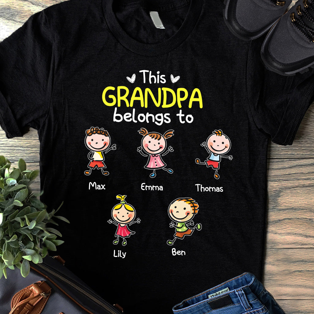 On t'aime - Cadeau pour grand-mère, papa, maman, grand-père - T-shirt et sweat à capuche personnalisés
