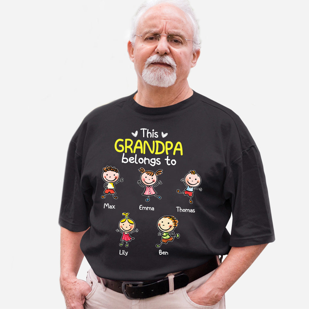 On t'aime - Cadeau pour grand-mère, papa, maman, grand-père - T-shirt et sweat à capuche personnalisés