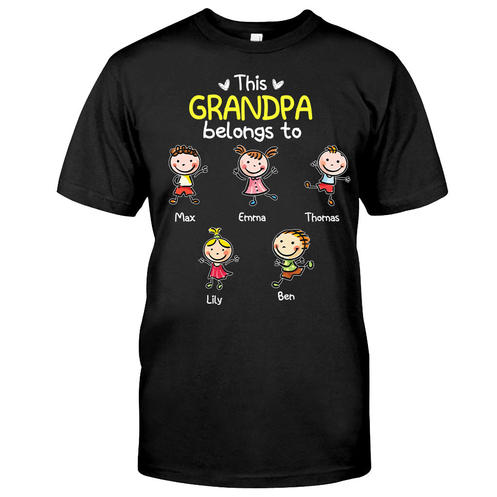 On t'aime - Cadeau pour grand-mère, papa, maman, grand-père - T-shirt et sweat à capuche personnalisés