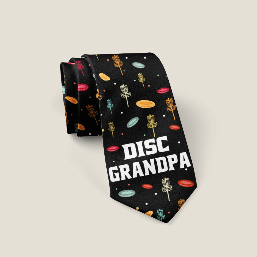 Papa Disc - Cadeau de disc golf pour papa, grand-père - Cravate personnalisée