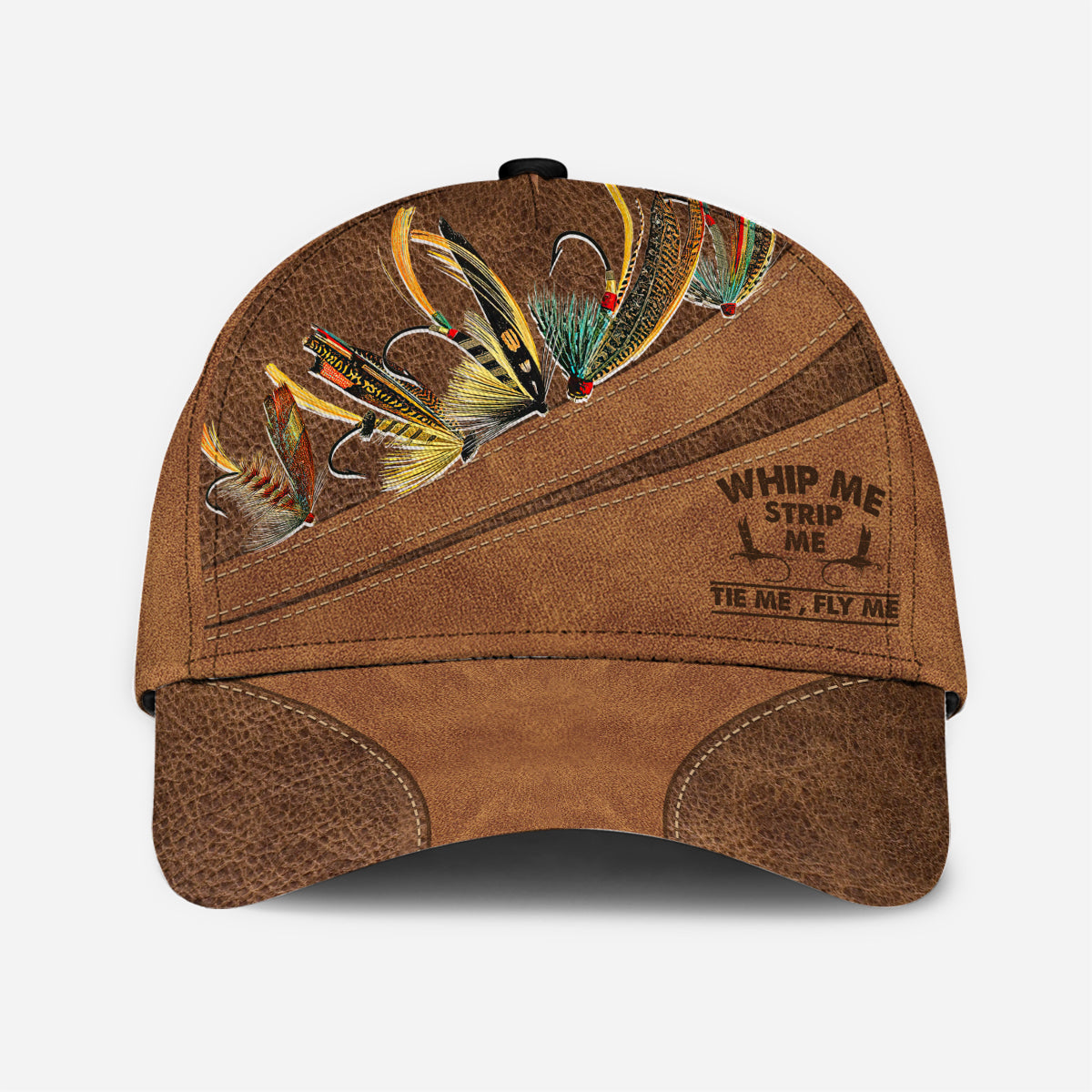 Casquette de pêche classique personnalisée « Whip Me Strip Me Tie Me Fly Me »
