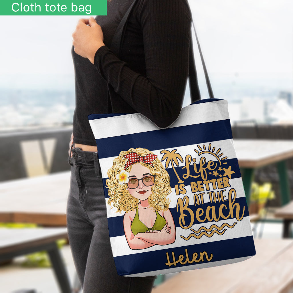 Sac fourre-tout personnalisé « Beach Please » pour amoureux de la mer