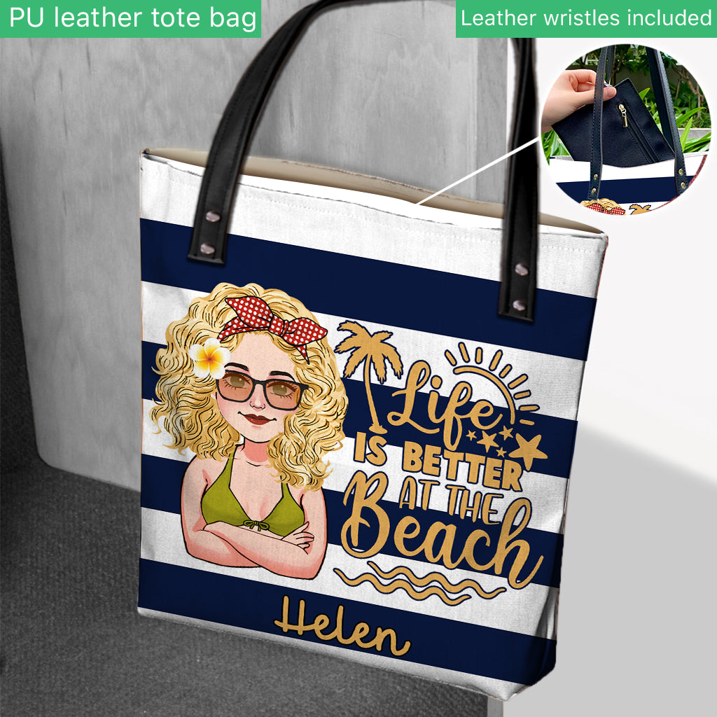 Sac fourre-tout personnalisé « Beach Please » pour amoureux de la mer