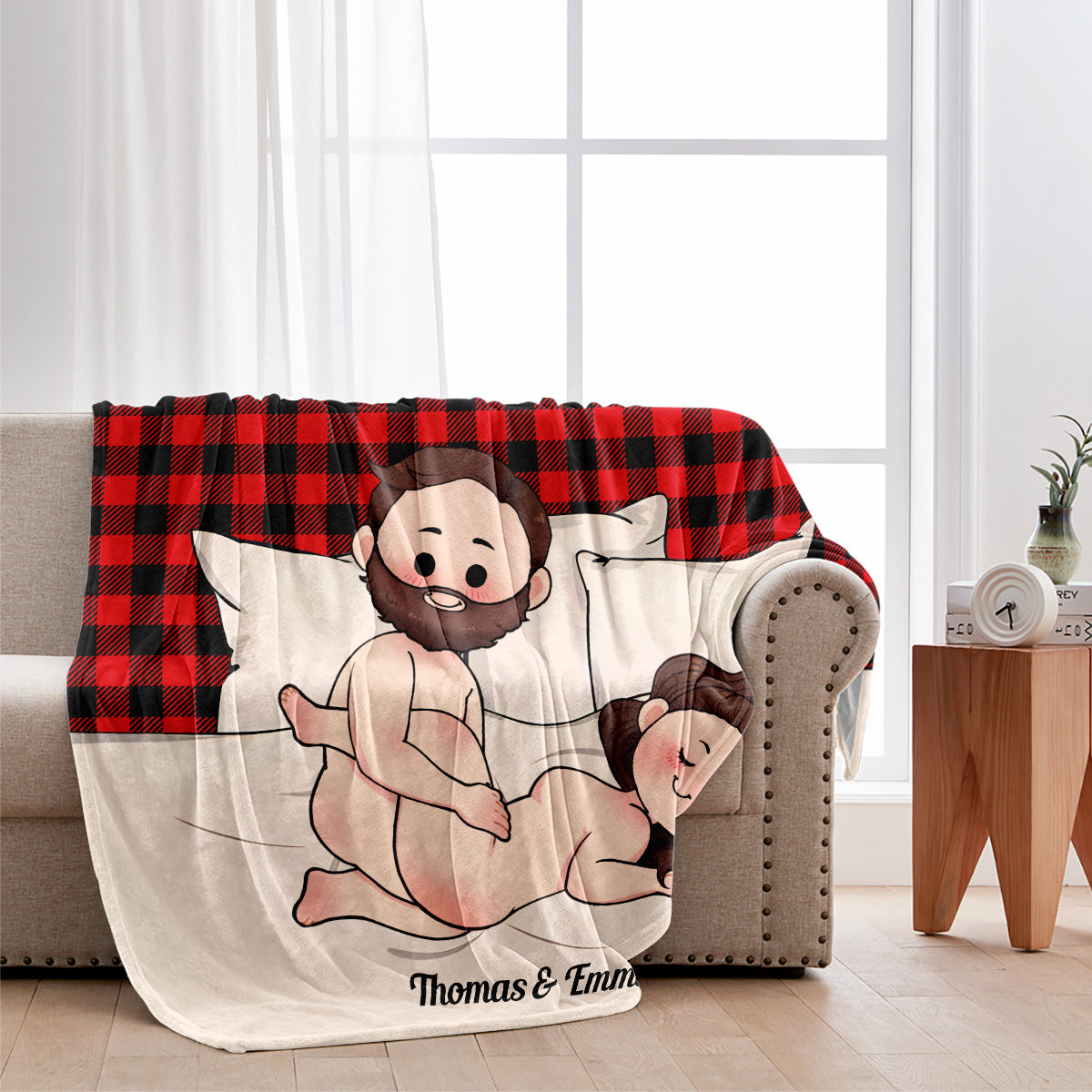 J'aime tes fesses - Couverture personnalisée pour couple