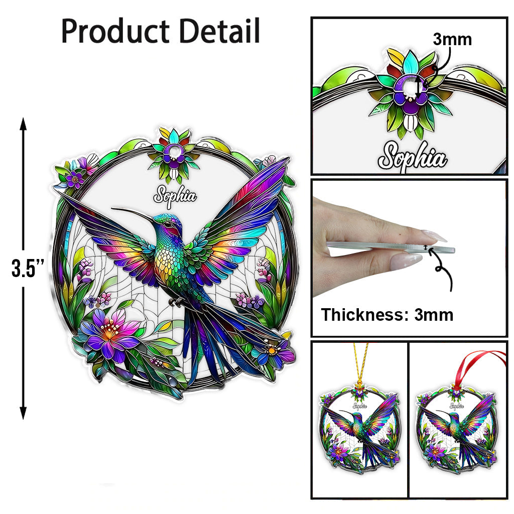 Beatiful Hummingbird - Personalized Hummingbird Ornament