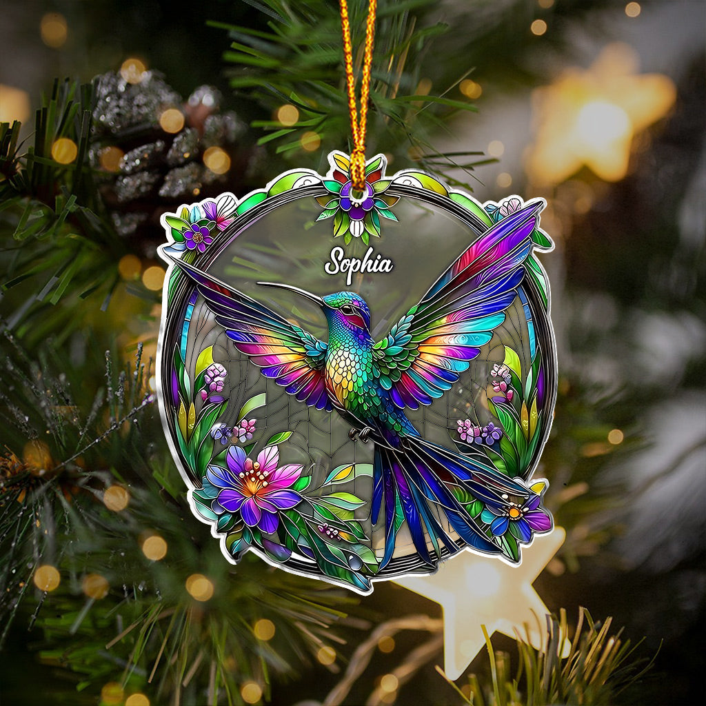 Beatiful Hummingbird - Personalized Hummingbird Ornament