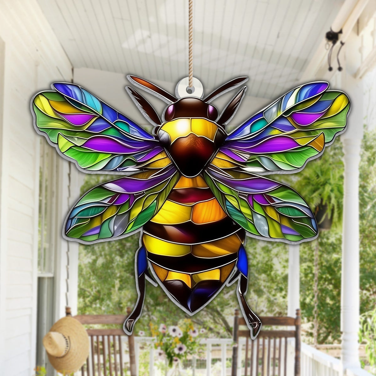 Stunning Hummingbird, Bee, Butterfly... - Personalized Gardening Garden Hanging Ornament