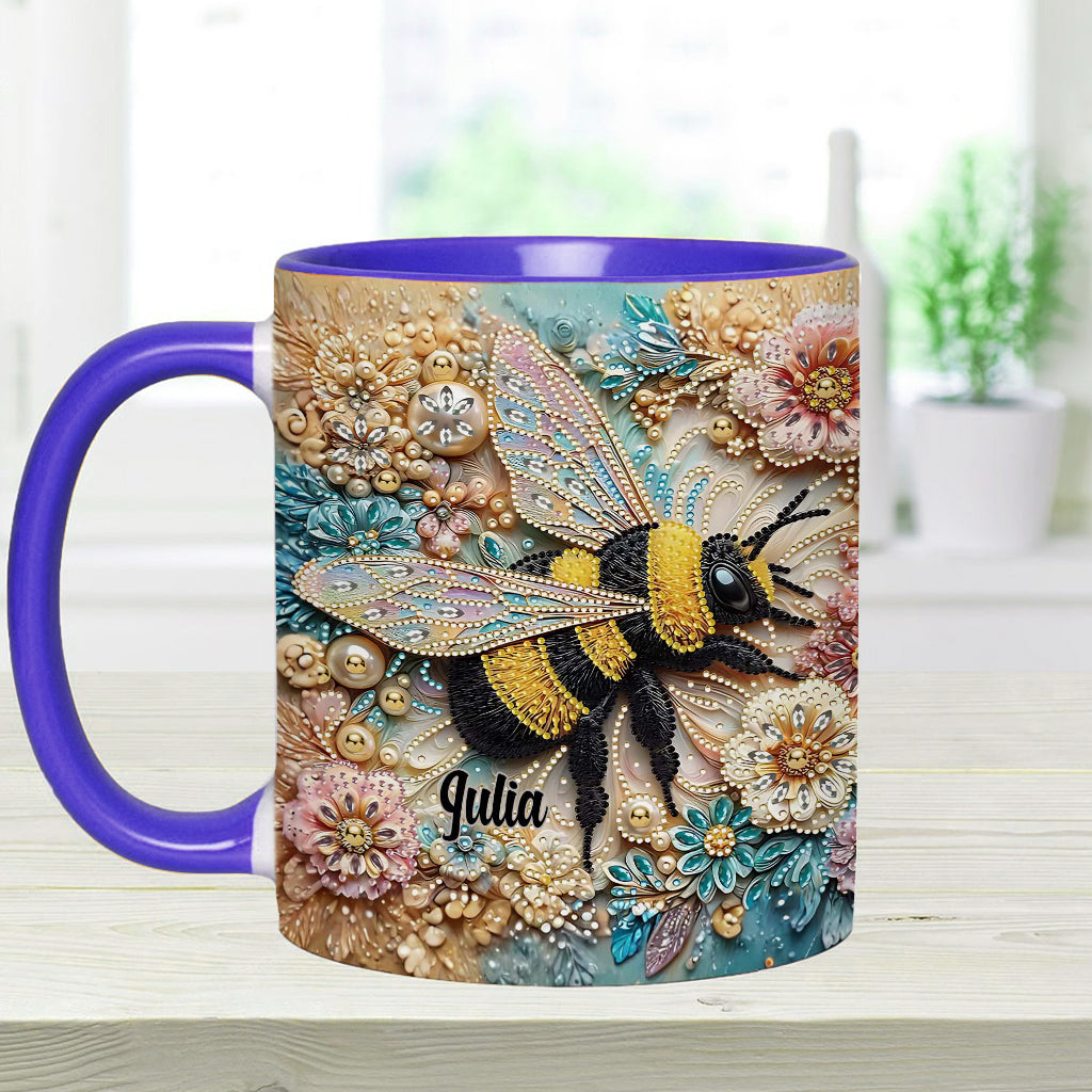 Sparkling Insect - Personalized Gardening Accent Mug